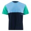 SALE % | Tom Tailor Denim | T-Shirt - Relaxed Fit - Colorblocking | Blau online im Shop bei meinfischer.de kaufen Variante 2